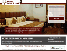 Tablet Screenshot of hoteldeerparkk.com